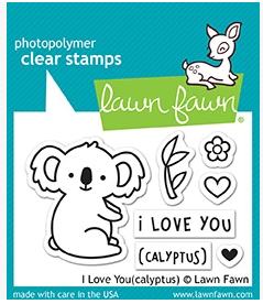 I Love You (calyptus) - Lawn Fawn Clear Stamps