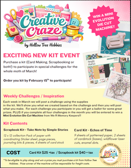 March Scrapbook Challenge Kit