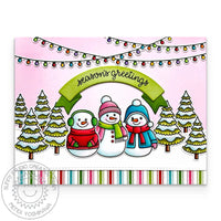 Snowmen in Sweaters Stamps