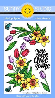 Spring Garland Stamps