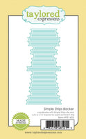 Simple Strips Backer- Die