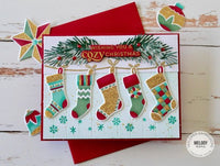 Create-in-Quads - Deck the Halls Stockings - Die