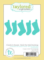 Create-in-Quads - Deck the Halls Stockings - Die