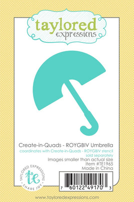 Create-in-Quads - ROYGBIV Umbrella - Die