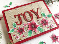 Scattered Holiday Blooms Cutting Plate - Die