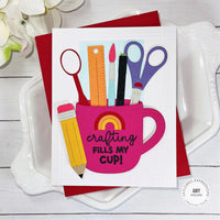 Mugs & Kisses - Die & Clear Stamp Combo