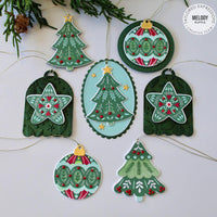 Folk Holiday Tags - Die