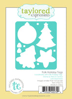 Folk Holiday Tags - Die