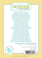 Simple Strips - Scalloped Edge -  Die