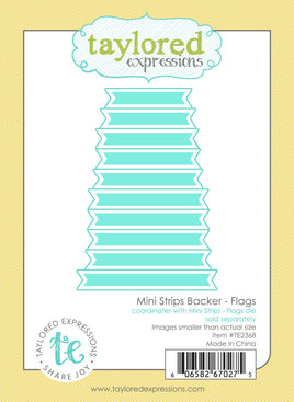 Mini Strips Backer - Flags - Die