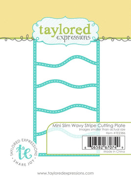 Mini Slim Wavy Stripe Cutting Plate - Die