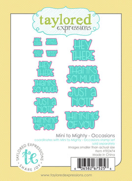 Mini to Mighty - Occasions -  Die