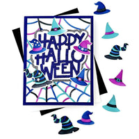 Die, Create-in-Quads - Happy Haunting Witch Hats
