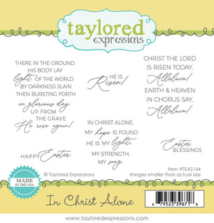 In Christ Alone - Cling Stamp