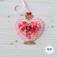 Fineline Script 6x6 Background - Cling Stamp