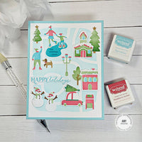 Christmas Time in the City - Cling Stamp