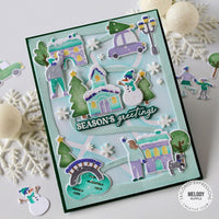 Christmas Time in the City - Cling Stamp