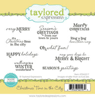 Christmas Time in the City - Cling Stamp