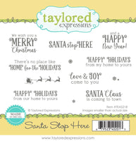 Santa Stop Here - Cling Stamp