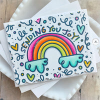 Sending You Joy Background - Cling Stamp