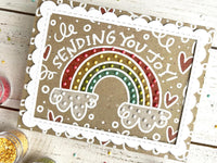 Sending You Joy Background - Cling Stamp