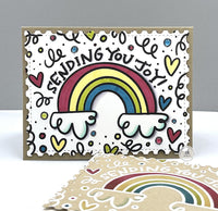 Sending You Joy Background - Cling Stamp