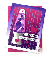 Mini Strips - Lava You - Cling Stamp
