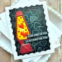 Mini Strips - Lava You - Cling Stamp