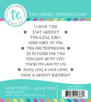 Mini Strips - Lava You - Cling Stamp