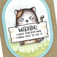 Big Grumpy Greetings - Cling Stamp