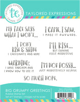 Big Grumpy Greetings - Cling Stamp