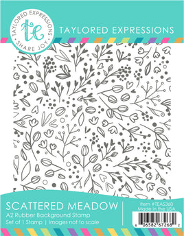 Scattered Meadow Background - Cling Stamp