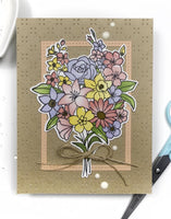 A Year in Bloom Bouquet - Cling Stamp