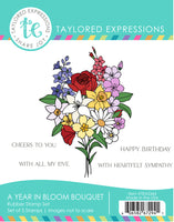 A Year in Bloom Bouquet - Cling Stamp