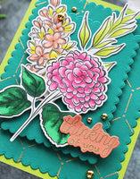 Just Because Blooms - Cling Stamp