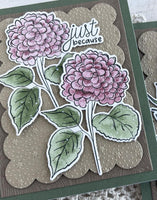 Just Because Blooms - Cling Stamp