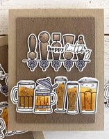 Hoppy Hour - Stamp & Stencil Combo