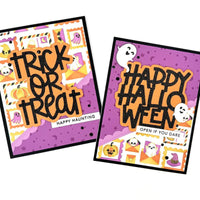 Bitty Strips - Halloween - Cling Stamp