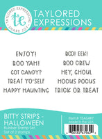 Bitty Strips - Halloween - Cling Stamp