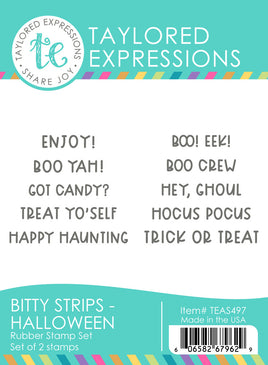 Bitty Strips - Halloween - Cling Stamp