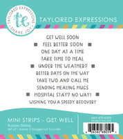 Cling Stamp, Mini Strips - Get Well