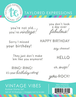 Cling Stamp, Vintage Vibes
