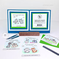 Square Tear-off Calendars, 2025 (Set of 10)