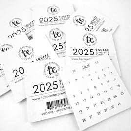 Square Tear-off Calendars, 2025 (Set of 10)