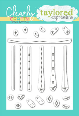 Deck the Halls Strings & Things - Clear Stamp