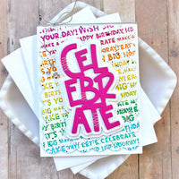 Shoutout Birthday - Embossing Folder
