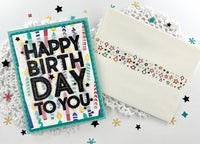 Birthday Blowout -  3D Embossing Folder