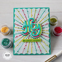 Bursting Dots - Embossing Folder