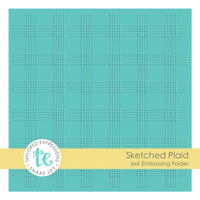 Sketched Plaid - Embossing Folder