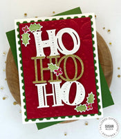 Poinsettia & Pine -  3D Embossing Folder